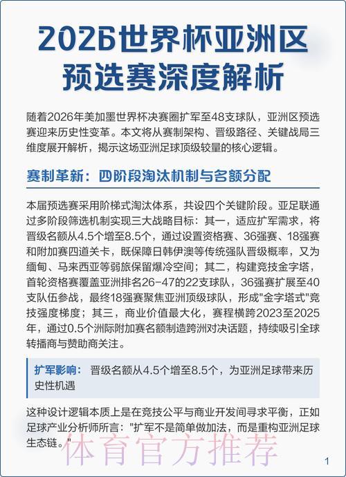 世界杯预选赛深度解析与赛果预测 世界杯预选赛深度解析与赛果预测